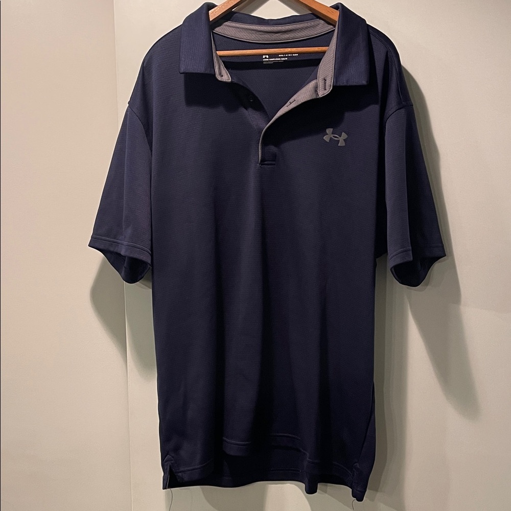 Under Armour Men's Navy Blue Polo Shirt - Picture 1 of 5